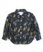 Kids Navy Gold Button Up Shirt | Hopper Hunter | Front
