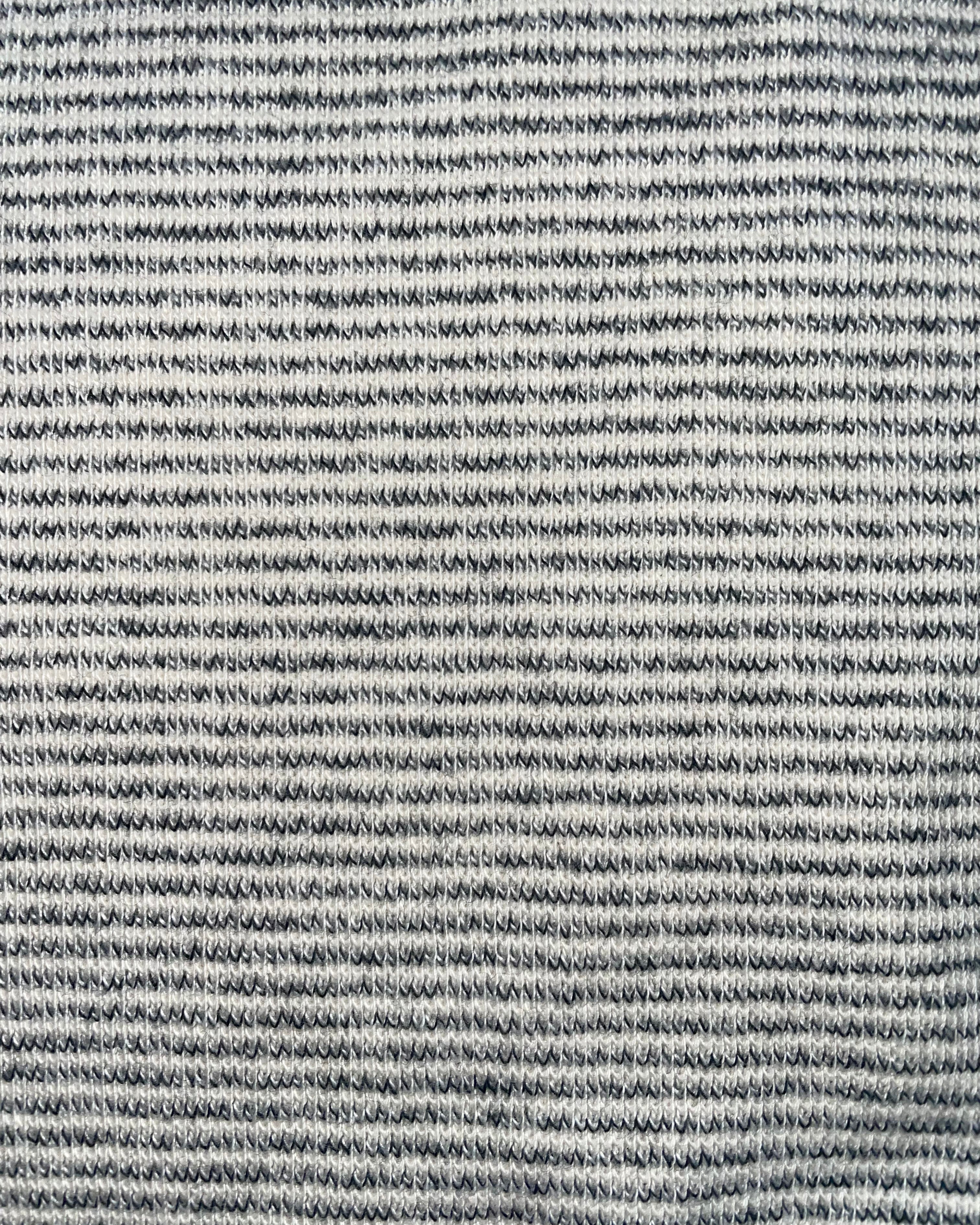 Fabric | Black and White Pinstripe Rib