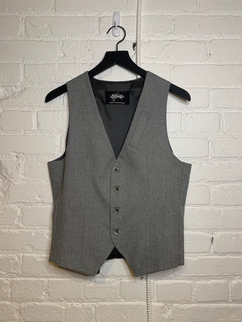 Vintage Vest | Grey Herringbone