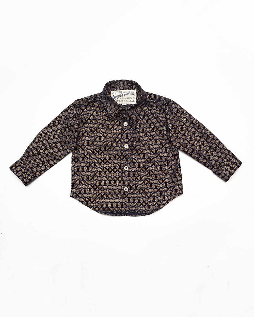 Made in Canada, Kids long sleeve button up shirt from 18 Waits — a Sustainable Men's clothing brand offering Vintage Inspired menswear and Rock and Roll Fashion. A refined Imogene and Willie alternative for those who value quality and character.