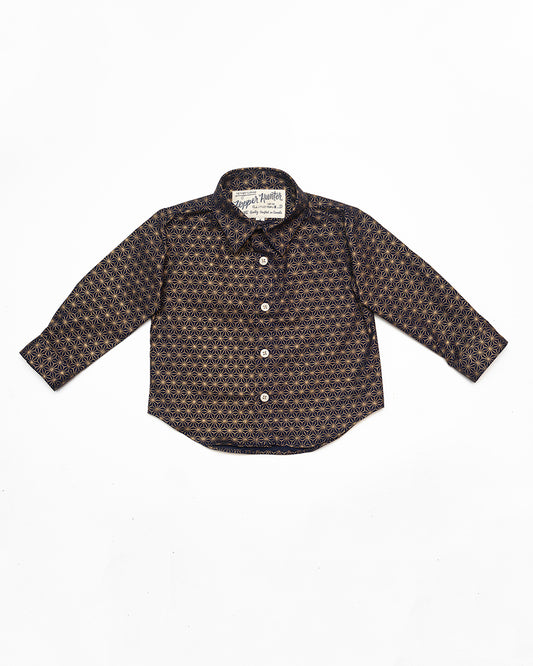 Made in Canada, Kids long sleeve button up shirt from 18 Waits — a Sustainable Men's clothing brand offering Vintage Inspired menswear and Rock and Roll Fashion. A refined Imogene and Willie alternative for those who value quality and character.