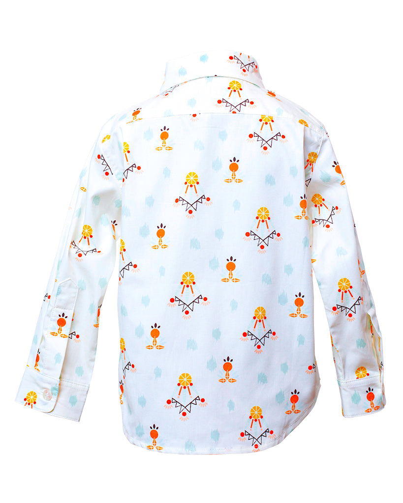 Kids Button Up Dreamcatchers Shirt - back