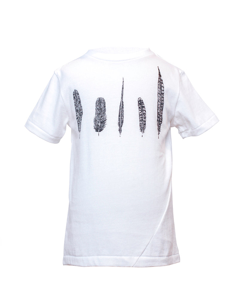 Kids Graphic T-Shirt - Feathers - front