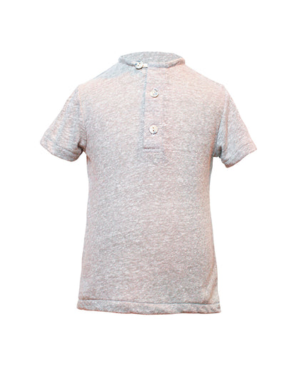 Henley | Grey Linen Slub