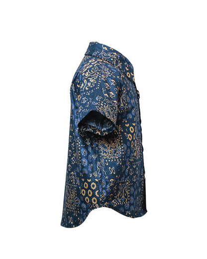 Made in Canada, Kids short sleeve shirt from 18 Waits — a Sustainable Men's clothing brand offering Vintage Inspired menswear and Rock and Roll Fashion. A refined Imogene and Willie alternative for those who value quality and character.