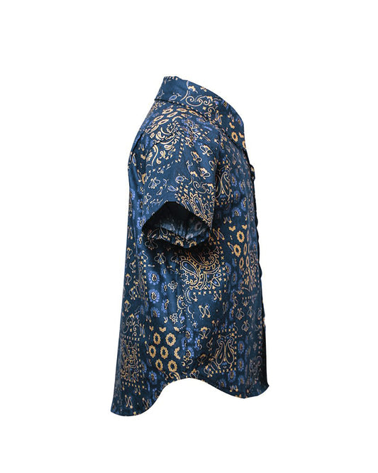 Made in Canada, Kids short sleeve shirt from 18 Waits — a Sustainable Men's clothing brand offering Vintage Inspired menswear and Rock and Roll Fashion. A refined Imogene and Willie alternative for those who value quality and character.