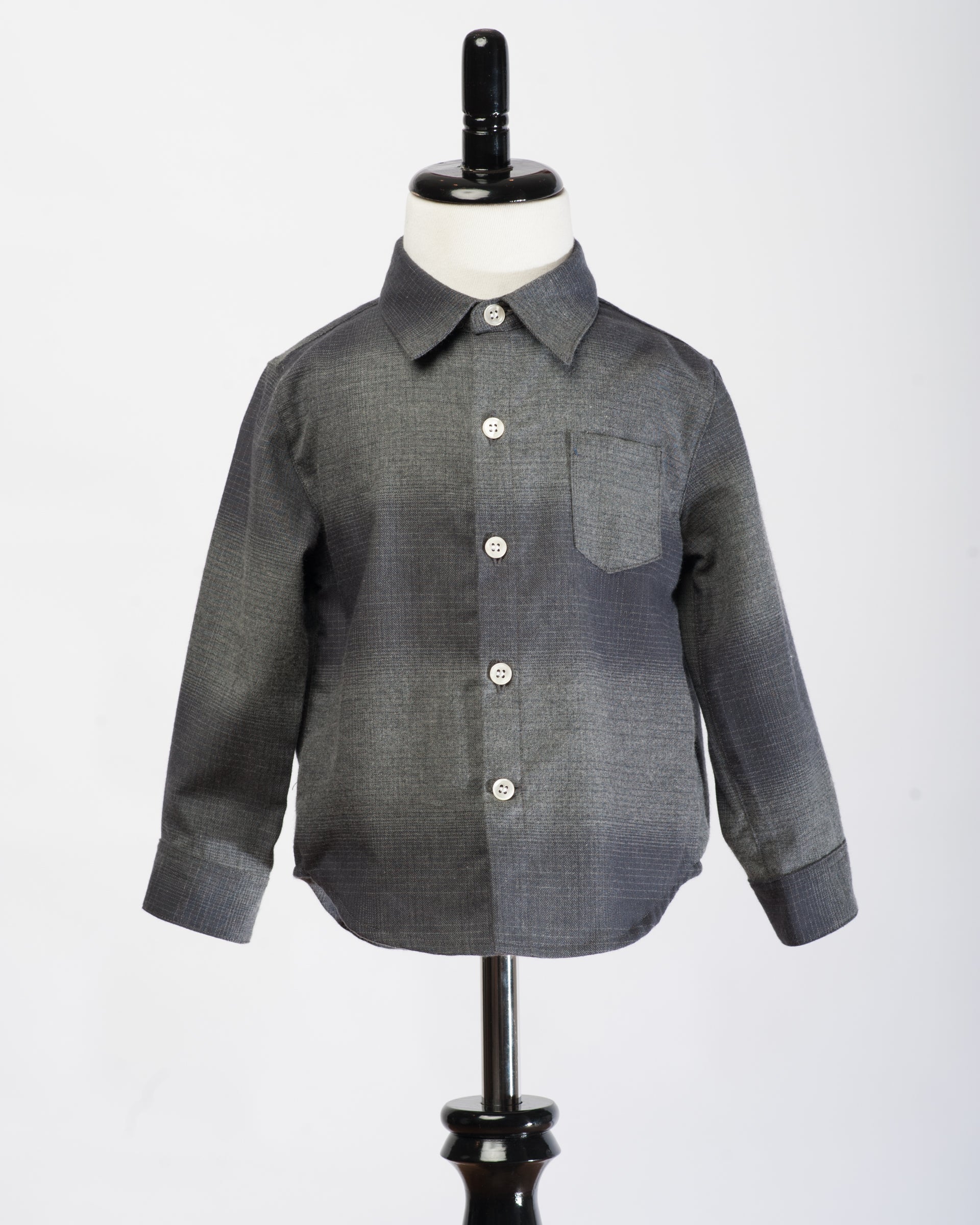 Made in Canada, Kids long sleeve button up shirt from 18 Waits — a Sustainable Men's clothing brand offering Vintage Inspired menswear and Rock and Roll Fashion. A refined Imogene and Willie alternative for those who value quality and character.