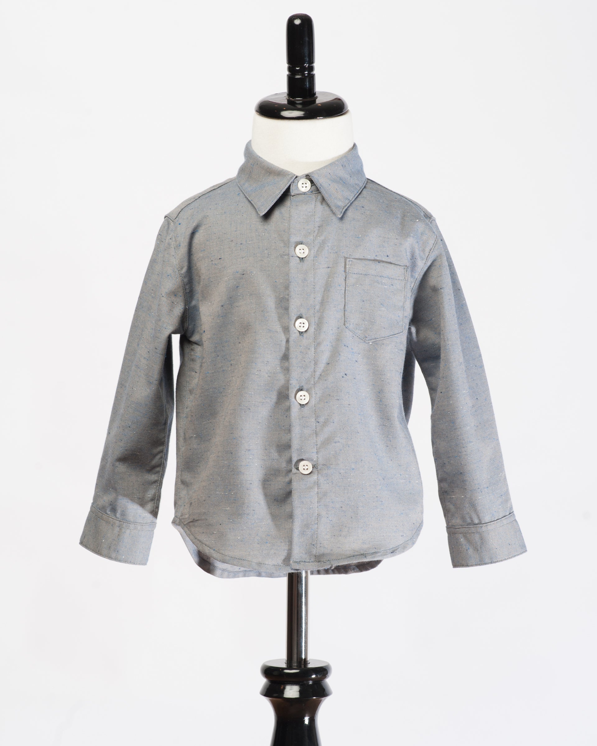 Made in Canada, Kids long sleeve shirt from 18 Waits — a Sustainable Men's clothing brand offering Vintage Inspired menswear and Rock and Roll Fashion. A refined Imogene and Willie alternative for those who value quality and character.