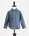 Kids Button Up shirt - navy fleck - front