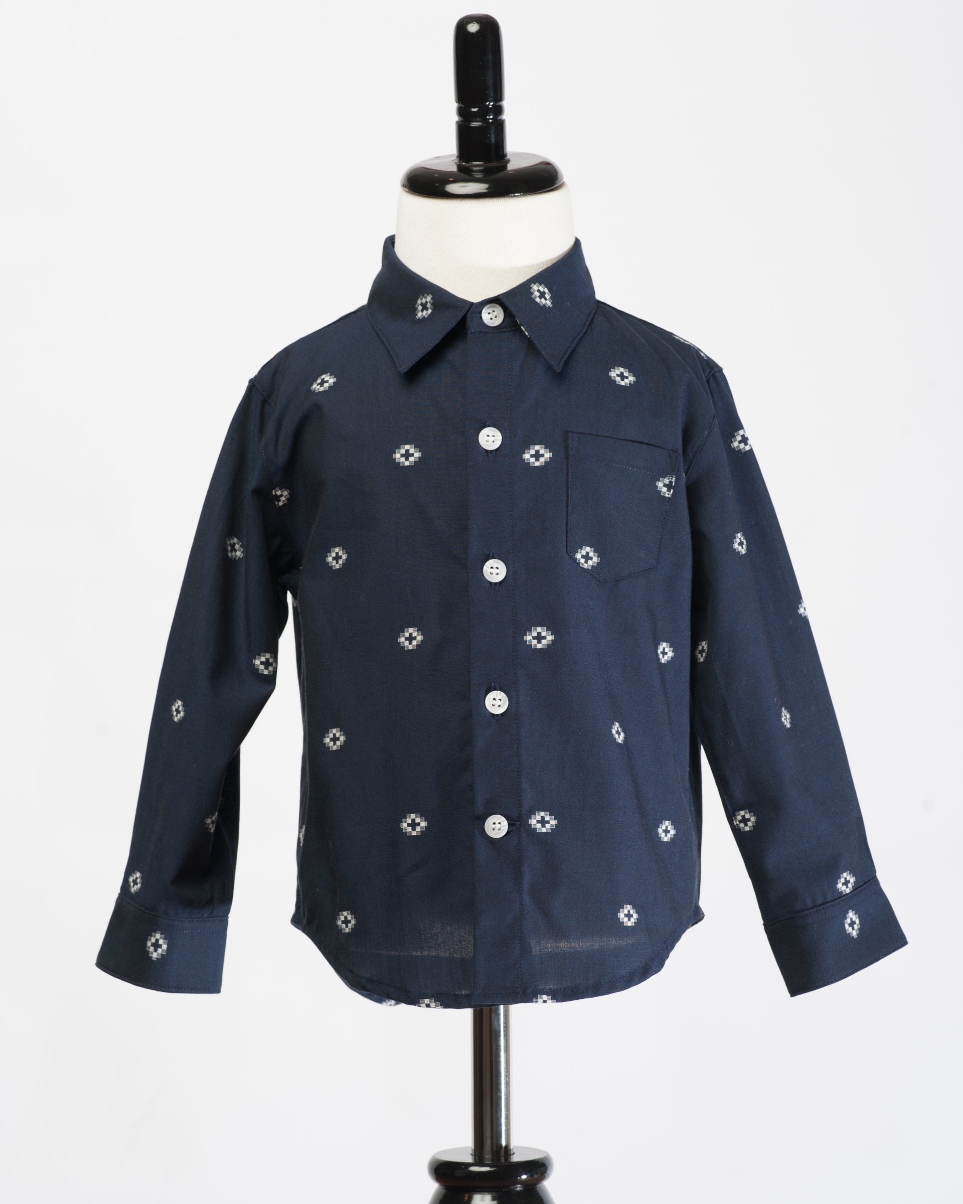 Made in Canada, Kids long sleeve button up shirt from 18 Waits — a Sustainable Men's clothing brand offering Vintage Inspired menswear and Rock and Roll Fashion. A refined Imogene and Willie alternative for those who value quality and character.
