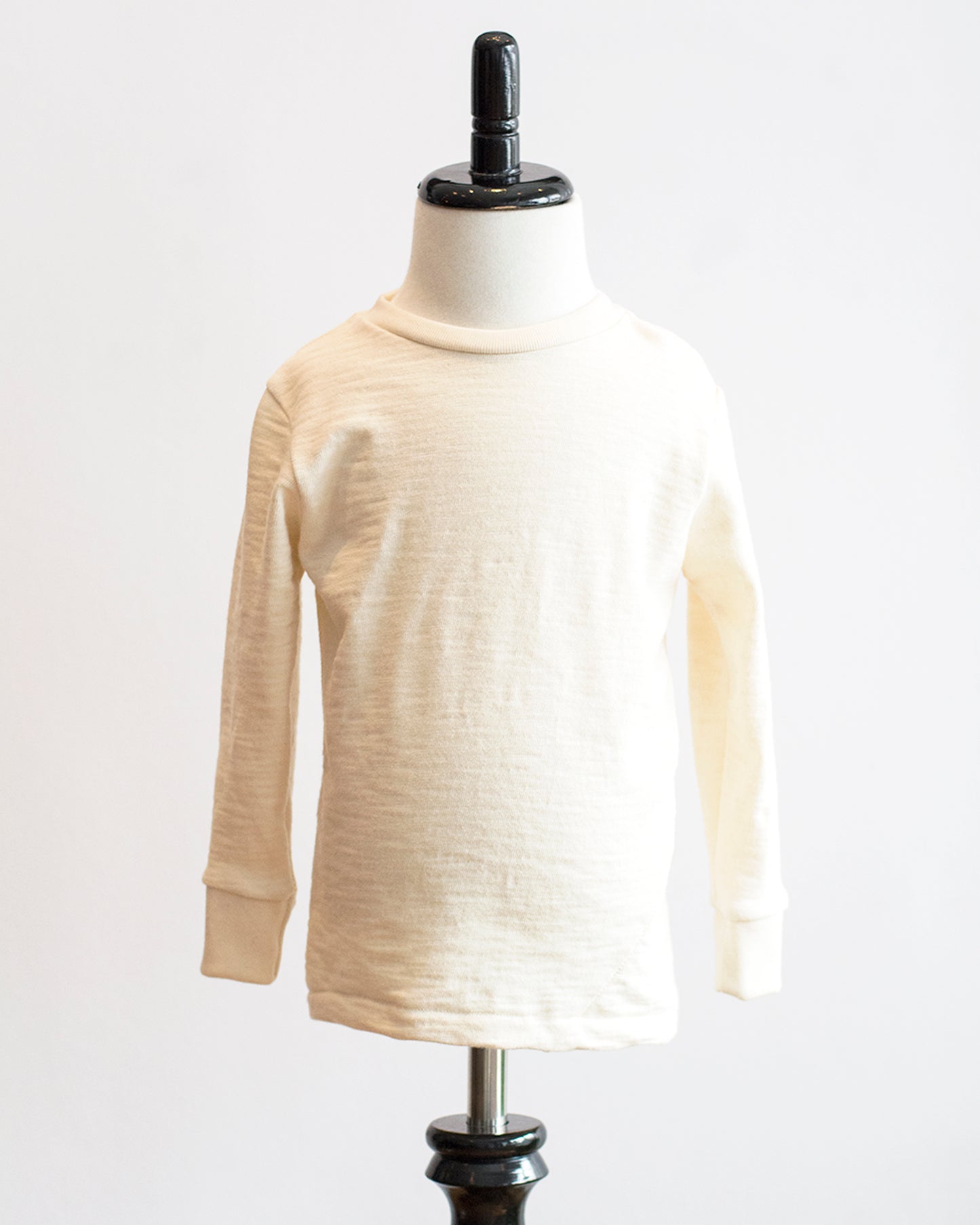 Kids Natural Slub Jersey Long Sleeve T-Shirt - front