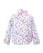 Kids Long Sleeve Button Up White Paisley print - front