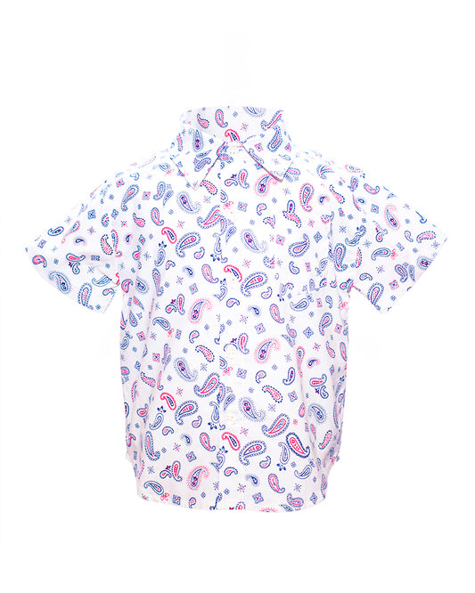 Made in Canada, Kids short sleeve shirt from 18 Waits — a Sustainable Men's clothing brand offering Vintage Inspired menswear and Rock and Roll Fashion. A refined Imogene and Willie alternative for those who value quality and character.