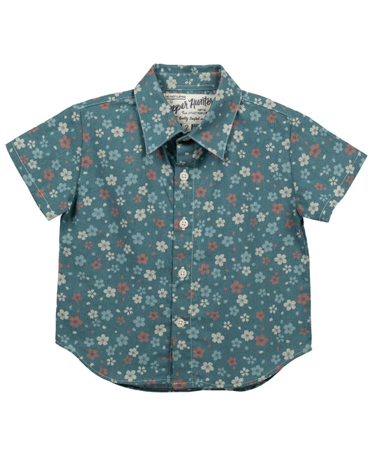 Made in Canada, Kids short sleeve shirt from 18 Waits — a Sustainable Men's clothing brand offering Vintage Inspired menswear and Rock and Roll Fashion. A refined Imogene and Willie alternative for those who value quality and character.