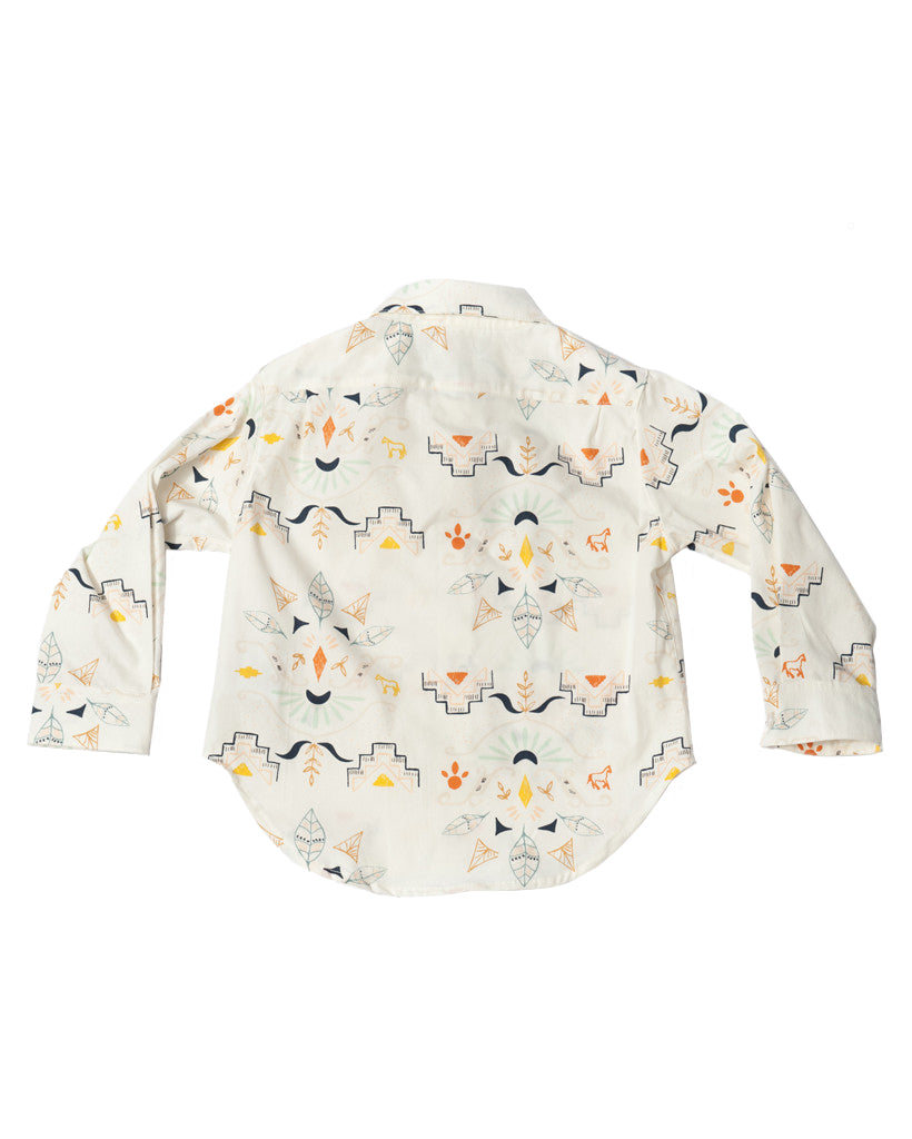 Made in Canada, Kids long sleeve shirt from 18 Waits — a Sustainable Men's clothing brand offering Vintage Inspired menswear and Rock and Roll Fashion. A refined Imogene and Willie alternative for those who value quality and character.