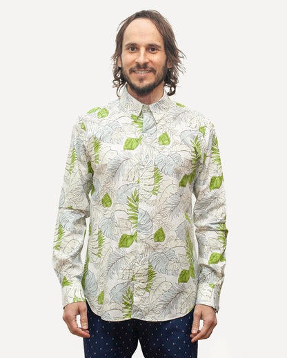 Made in Canada Long Sleeve Dylan Shirt from 18 Waits — a Sustainable Men's clothing brand offering Vintage Inspired menswear and Rock and Roll Fashion.