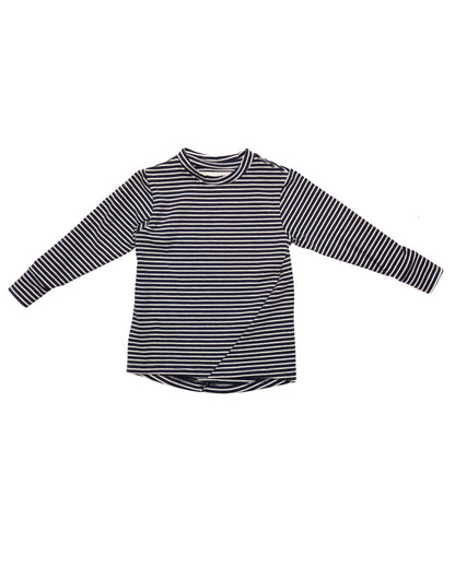 Skip Tee | Navy Stripe
