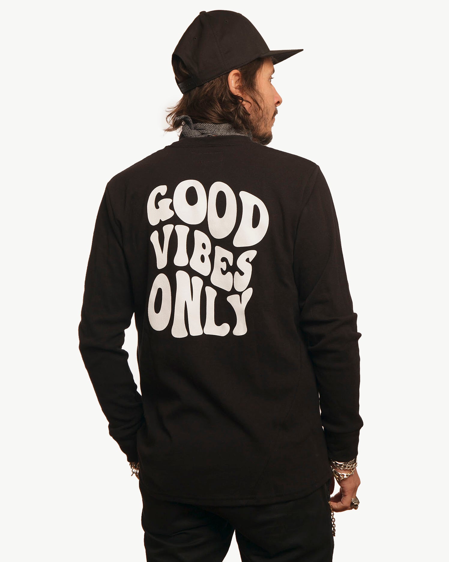 Graphic T-Shirt | Good Vibes Only | Black