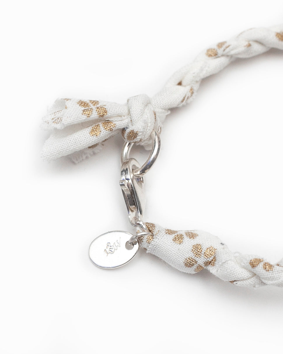 Aloha Bracelet | White Golden Flowers