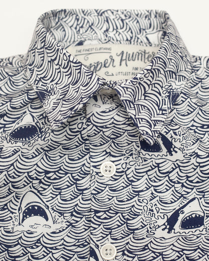 Made in Canada, Kids short sleeve shirt from 18 Waits — a Sustainable Men's clothing brand offering Vintage Inspired menswear and Rock and Roll Fashion. A refined Imogene and Willie alternative for those who value quality and character.