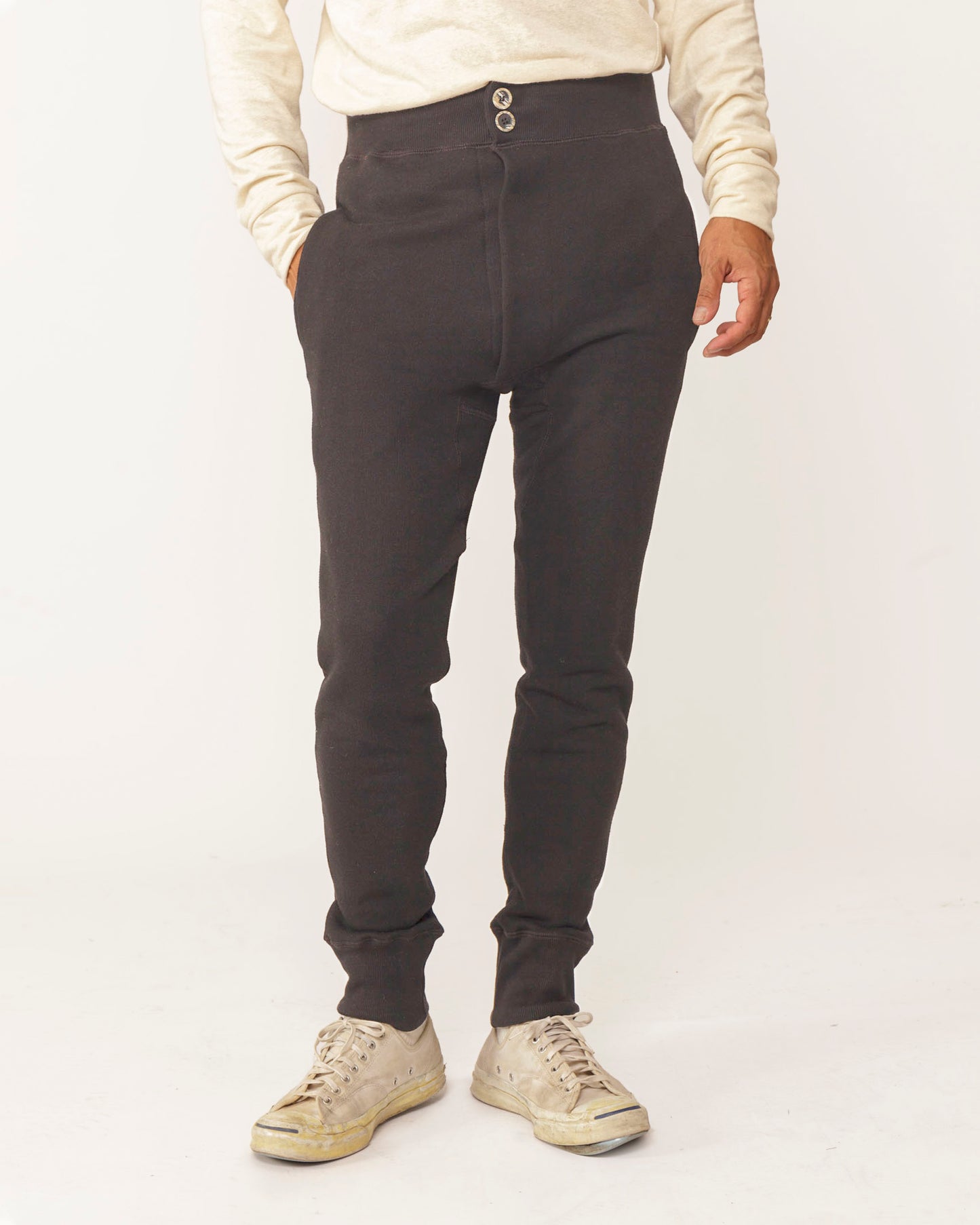Made in Canada, Soft AF Lounge Pant by 18 Waits— a Sustainable Men's clothing brand offering Vintage Inspired menswear and Rock and Roll Fashion. A refined Imogene and Willie alternative for those who value quality and character.