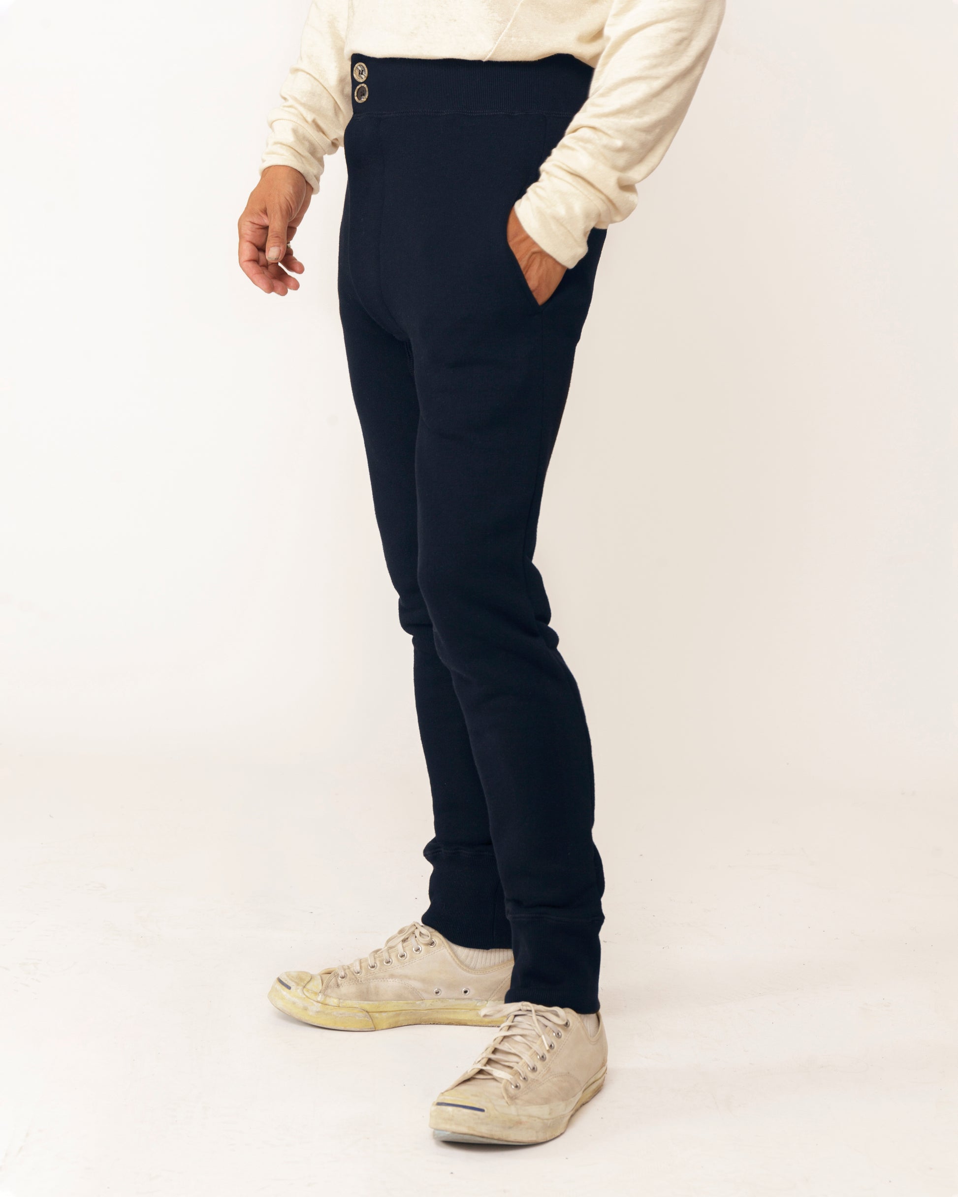Made in Canada, Soft AF Lounge Pant by 18 Waits— a Sustainable Men's clothing brand offering Vintage Inspired menswear and Rock and Roll Fashion. A refined Imogene and Willie alternative for those who value quality and character.