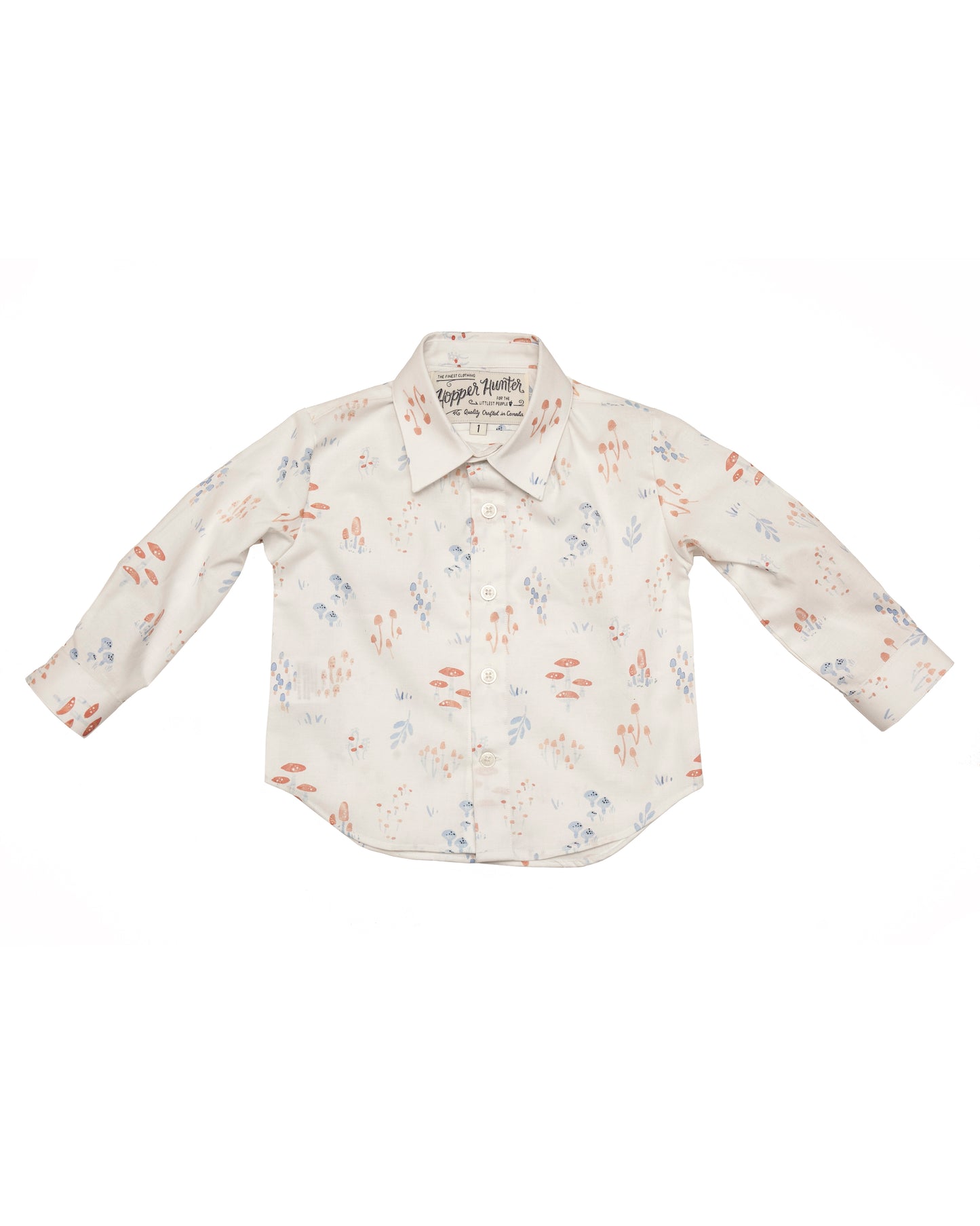 Made in Canada, Kids long sleeve button up shirt from 18 Waits — a Sustainable Men's clothing brand offering Vintage Inspired menswear and Rock and Roll Fashion. A refined Imogene and Willie alternative for those who value quality and character.