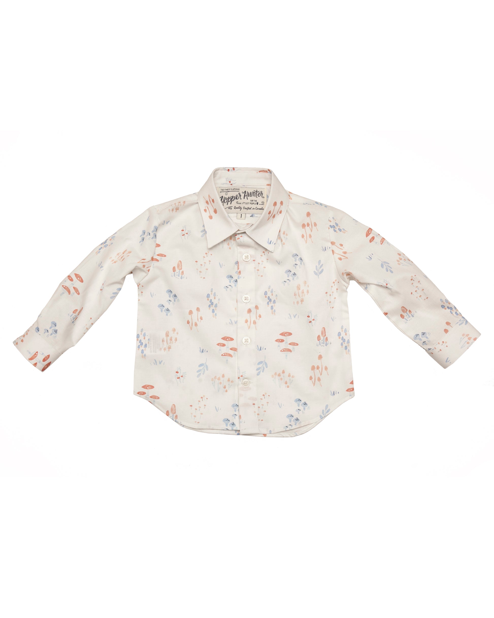 Made in Canada, Kids long sleeve button up shirt from 18 Waits — a Sustainable Men's clothing brand offering Vintage Inspired menswear and Rock and Roll Fashion. A refined Imogene and Willie alternative for those who value quality and character.