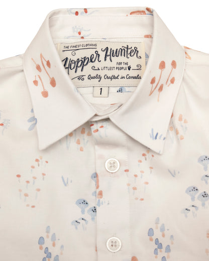 Made in Canada, Kids long sleeve button up shirt from 18 Waits — a Sustainable Men's clothing brand offering Vintage Inspired menswear and Rock and Roll Fashion. A refined Imogene and Willie alternative for those who value quality and character.