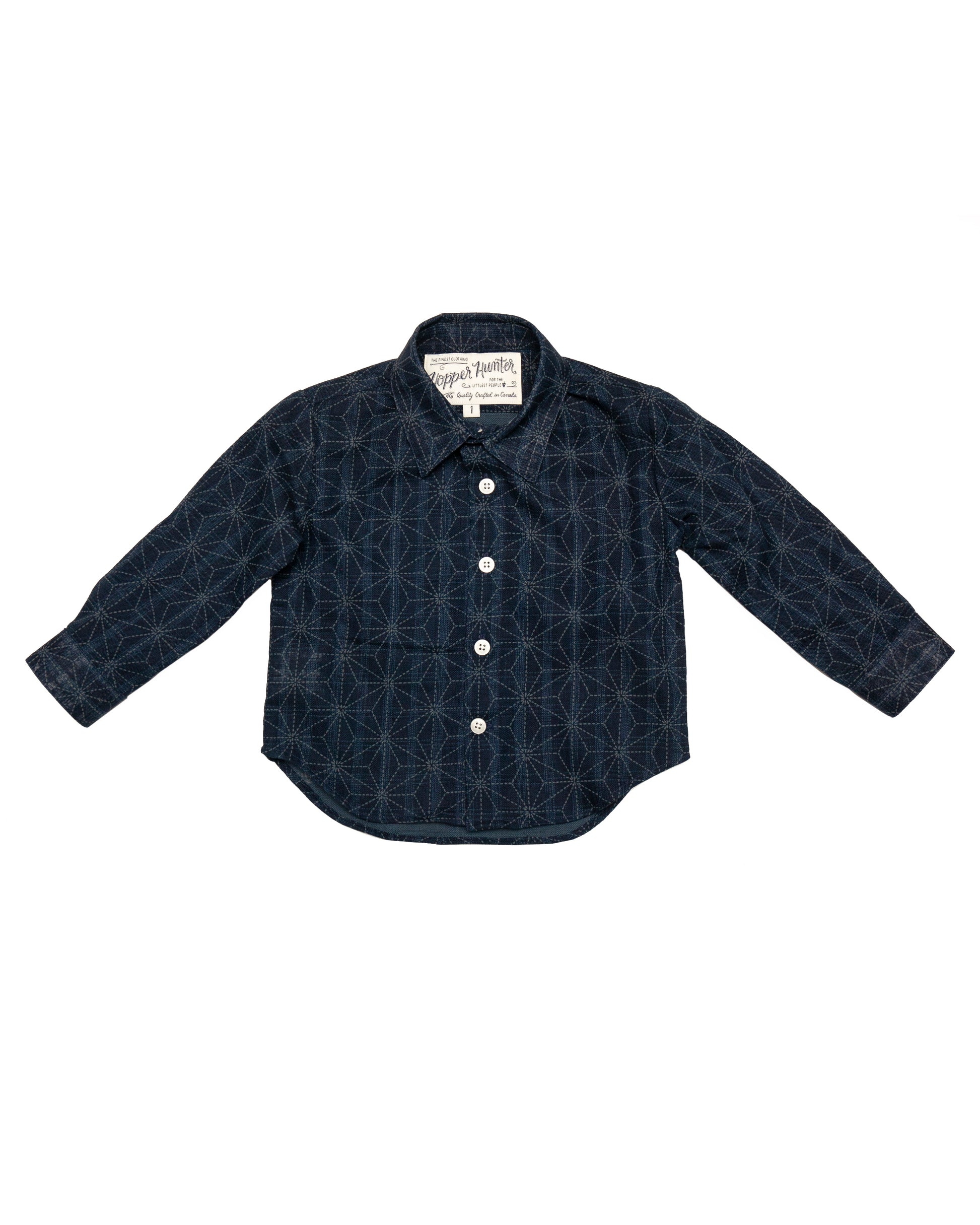 Made in Canada, Kids long sleeve button up shirt from 18 Waits — a Sustainable Men's clothing brand offering Vintage Inspired menswear and Rock and Roll Fashion. A refined Imogene and Willie alternative for those who value quality and character.