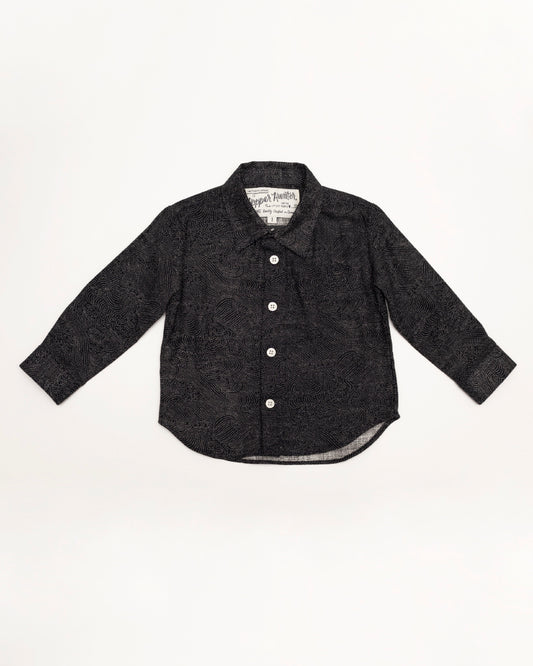 Made in Canada, Kids long sleeve shirt from 18 Waits — a Sustainable Men's clothing brand offering Vintage Inspired menswear and Rock and Roll Fashion. A refined Imogene and Willie alternative for those who value quality and character.