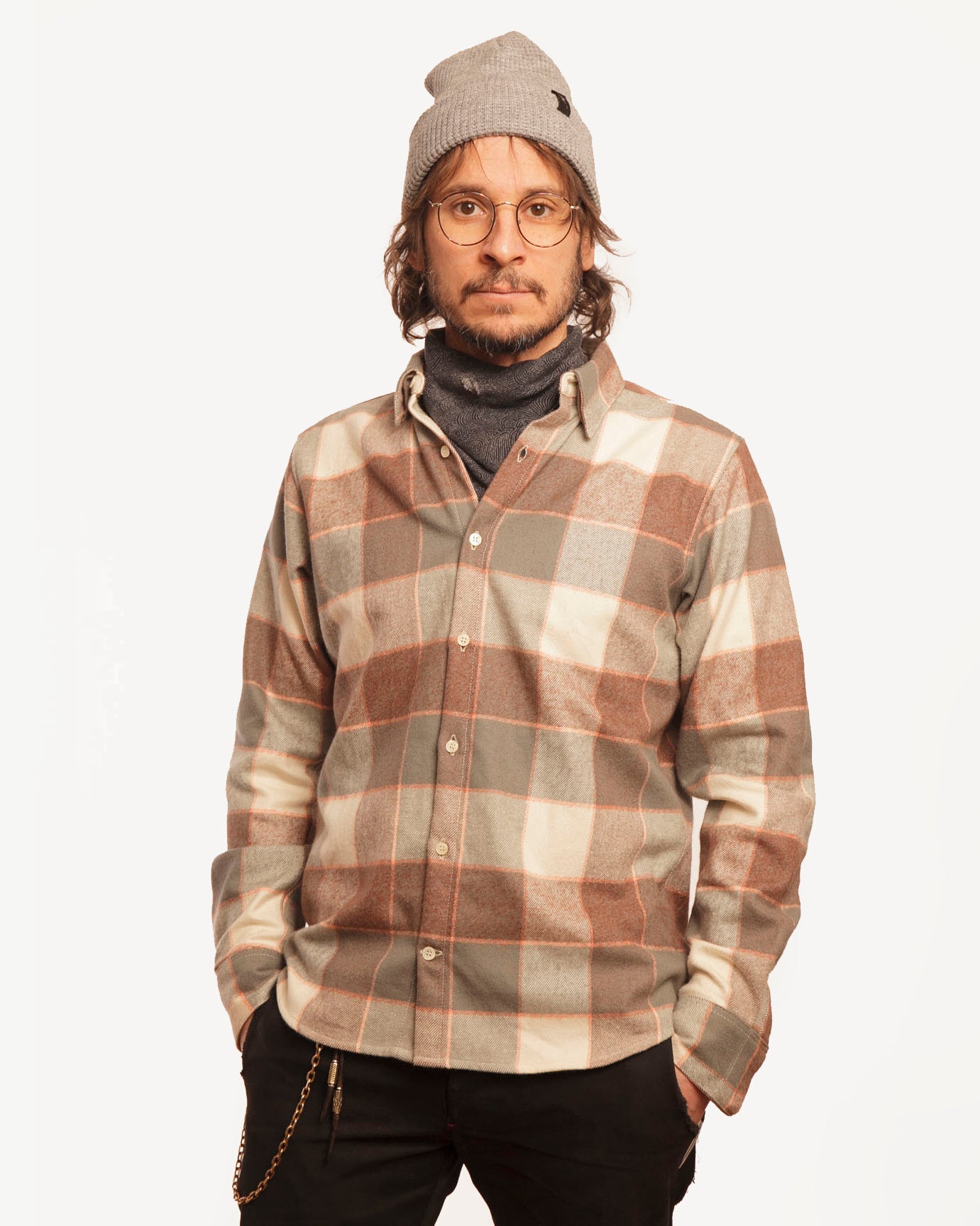 Long Sleeve Dylan Shirt | Tahoe Flannel - Grey