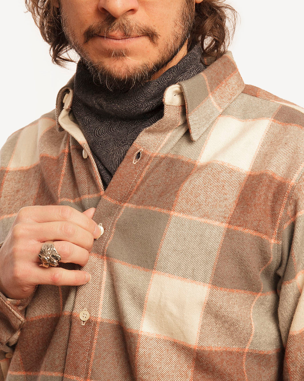 Long Sleeve Dylan Shirt | Tahoe Flannel - Grey