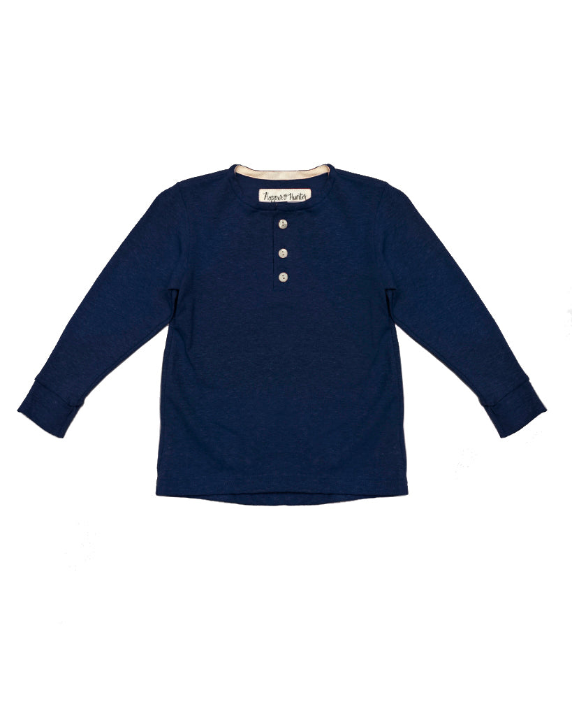 Made in Canada, Kids Henley from 18 Waits — a Sustainable Men's clothing brand offering Vintage Inspired menswear and Rock and Roll Fashion. A refined Imogene and Willie alternative for those who value quality and character.