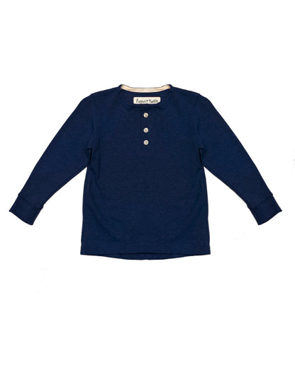 Made in Canada, Kids Henley from 18 Waits — a Sustainable Men's clothing brand offering Vintage Inspired menswear and Rock and Roll Fashion. A refined Imogene and Willie alternative for those who value quality and character.
