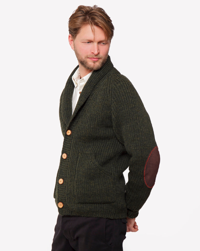 Made in Canada Knit Cardigan from 18 Waits — a Sustainable Men's clothing brand offering Vintage Inspired menswear and Rock and Roll Fashion.