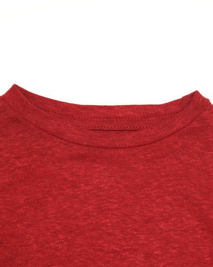 Skip Tee | Cardinal Hemp/Cotton