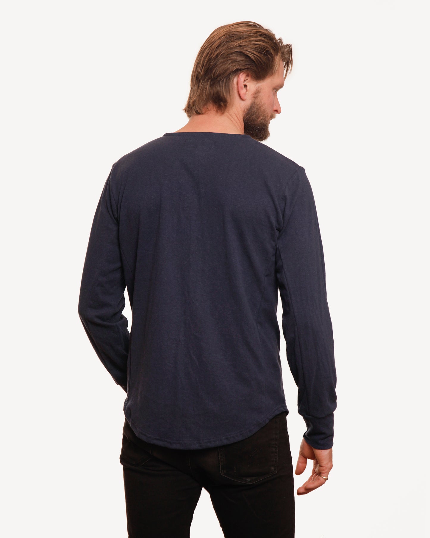Made in Canada, Heritage Henley from 18 Waits — a Sustainable Men's clothing brand offering Vintage Inspired menswear and Rock and Roll Fashion. A refined Imogene and Willie alternative for those who value quality and character.