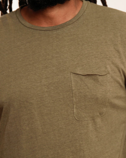 Made in Canada, Long Sleeve Pocket Tee from 18 Waits — a Sustainable Men's clothing brand offering Vintage Inspired menswear and Rock and Roll Fashion. A refined Imogene and Willie alternative for those who value quality and character.