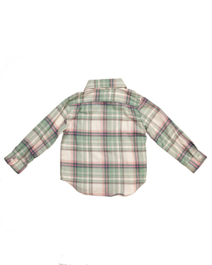 Made in Canada, Kids long sleeve button up shirt from 18 Waits — a Sustainable Men's clothing brand offering Vintage Inspired menswear and Rock and Roll Fashion. A refined Imogene and Willie alternative for those who value quality and character.