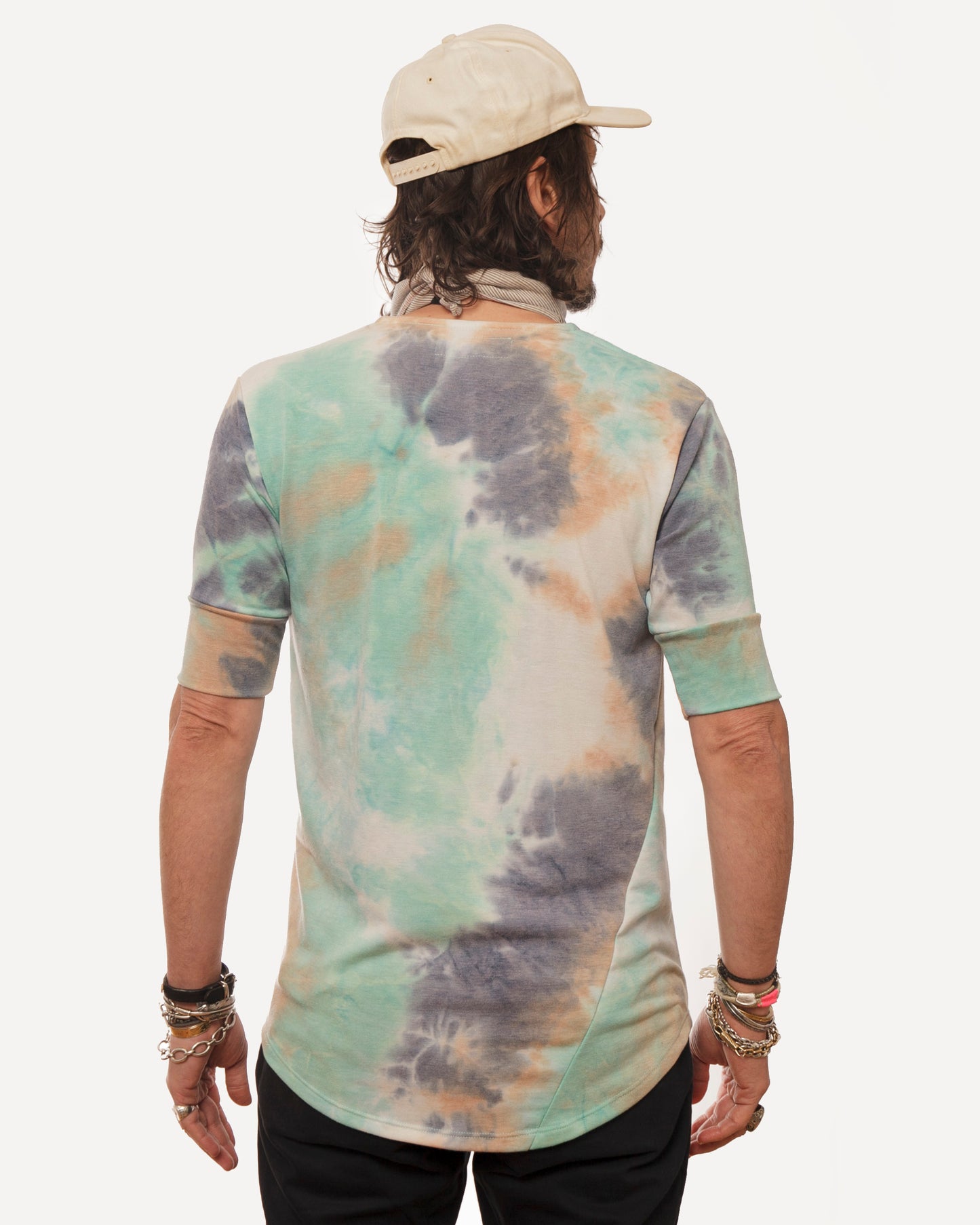 Hitchhiker Henley | Turquoise Tie Dye