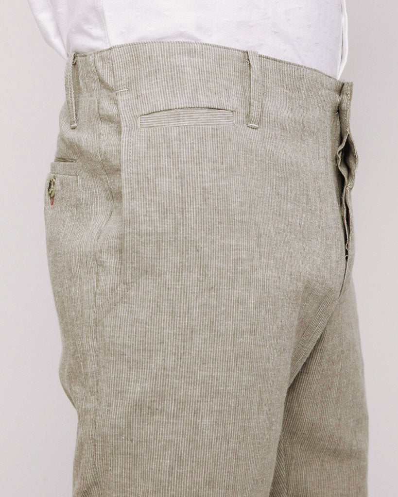 The Slim Suit Trouser | Light Grey Pinstripe