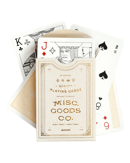 Made in Canada, Playing Cards from 18 Waits — a Sustainable Men's clothing brand offering Vintage Inspired menswear and Rock and Roll Fashion. A refined Imogene and Willie alternative for those who value quality and character.
