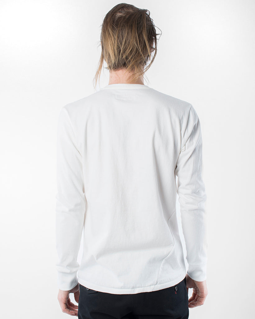 Mens White Graphic T-Shirt | 18 Waits | Back