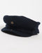 Navy Wool Cap - unbuttoned