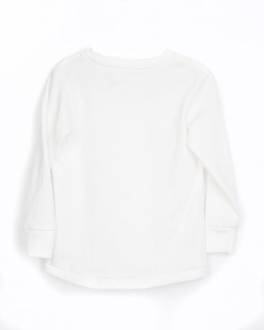 Kids White Button Up Shirt | Hopper Hunter | Back