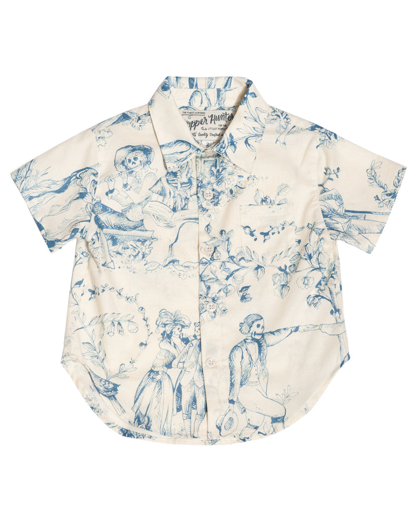 Made in Canada, Kids short sleeve shirt from 18 Waits — a Sustainable Men's clothing brand offering Vintage Inspired menswear and Rock and Roll Fashion. A refined Imogene and Willie alternative for those who value quality and character.