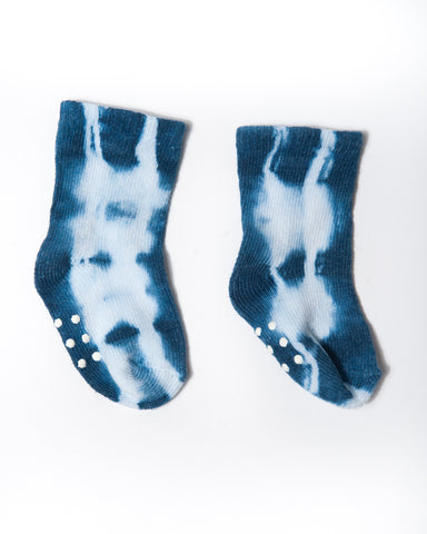cotton indigo tie dye socks