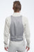 Cotton Off-White Pinstripe Vest Back
