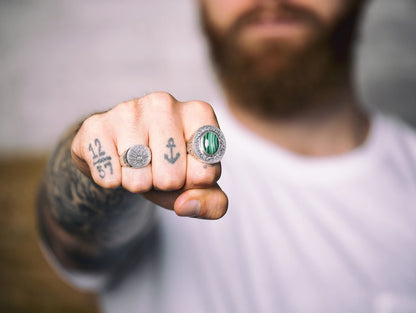 Made in Canada, Ring by 18 Waits— a Sustainable Men's clothing brand offering Vintage Inspired menswear and Rock and Roll Fashion. A refined Imogene and Willie alternative for those who value quality and character.